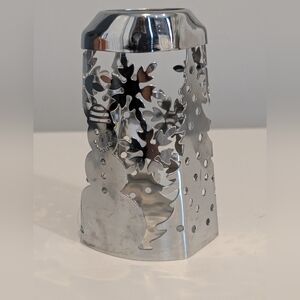 Bath & Body Works Winter Christmas Metal Soap Dispenser Cover Sleeve